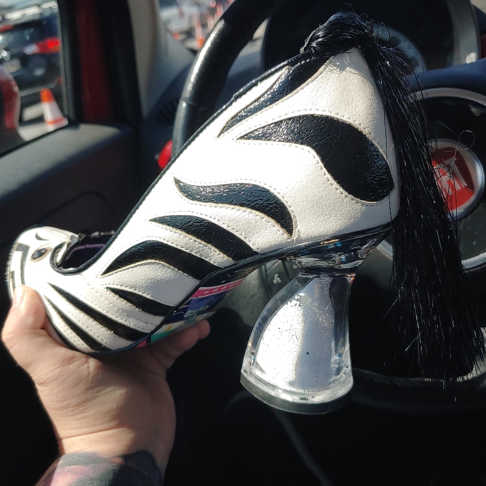 Irregular Choice Zebra pumps
